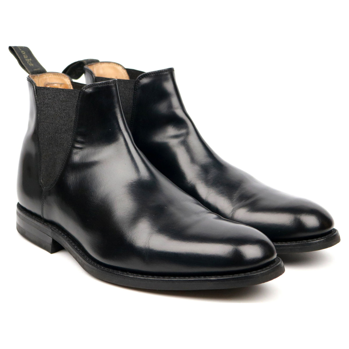 Loake 'Ascot' Black Leather Chelsea 