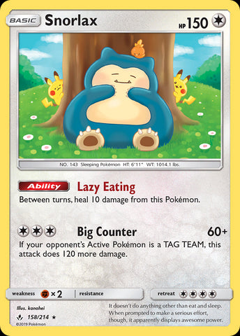 Snorlax 158 Flipside Gaming