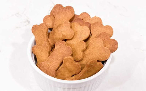 vegan dog cookies in jar