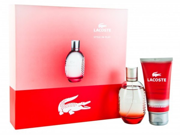 lacoste red gift set