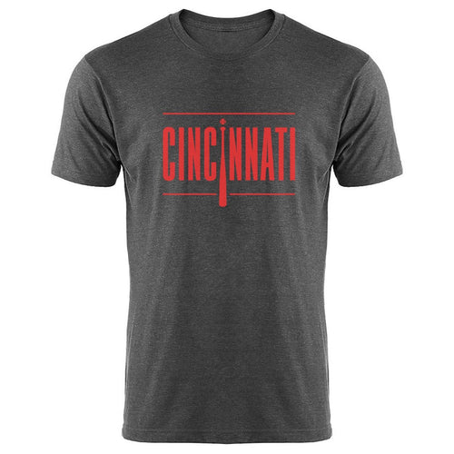 Blindsideimages Unisex Long Sleeve Tee Cincinnati Reds Baseball City Skyline