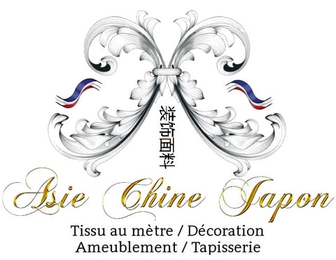 tissu ameublement décoration motif imprimé chinois japonais rideau coussin couette