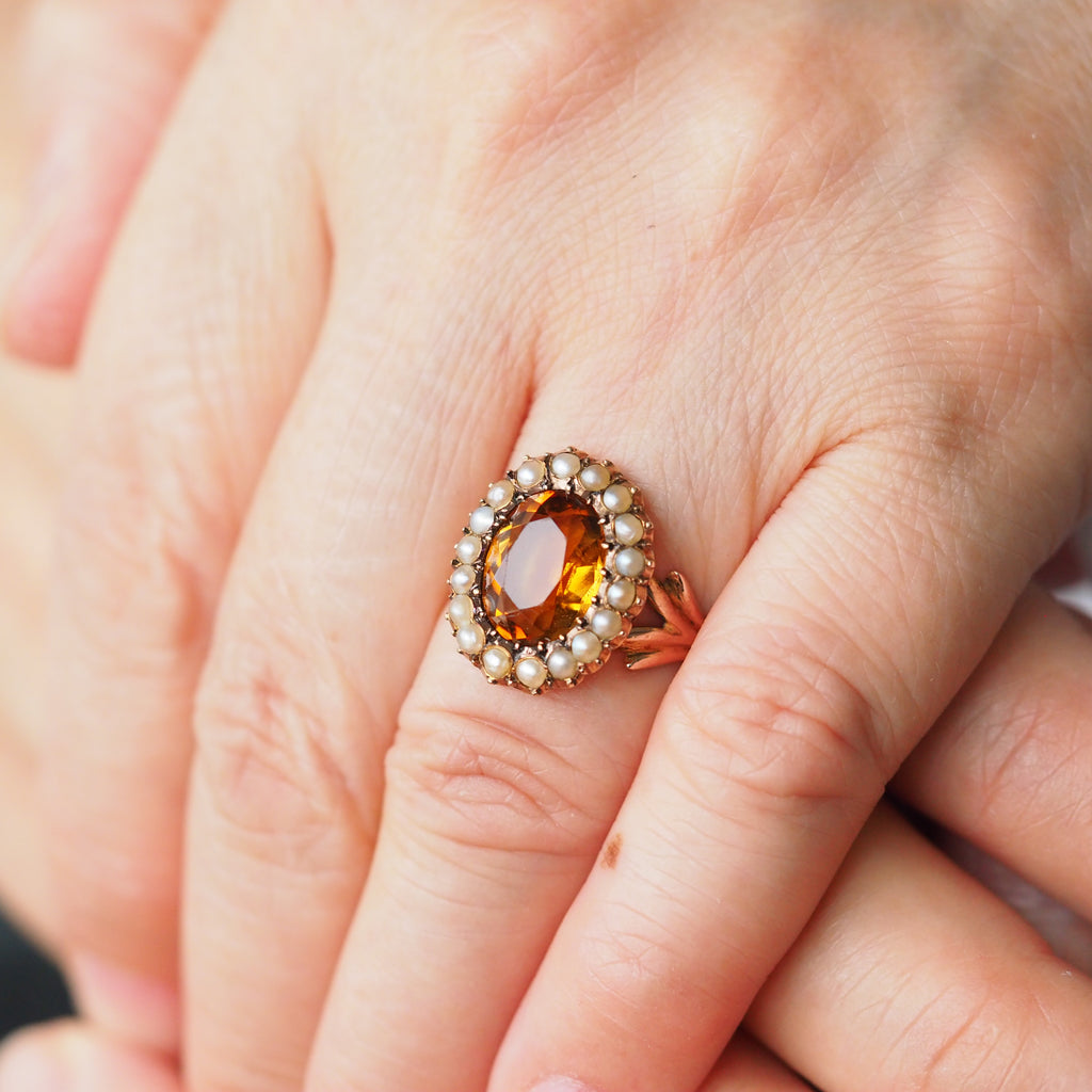 Stuller Accented Pearl Ring 6703:116:P 14KW - Gemstone Rings | Crews Jewelry  | Grandview, MO