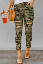 Distressed Camouflage Jeans - 22nd of May