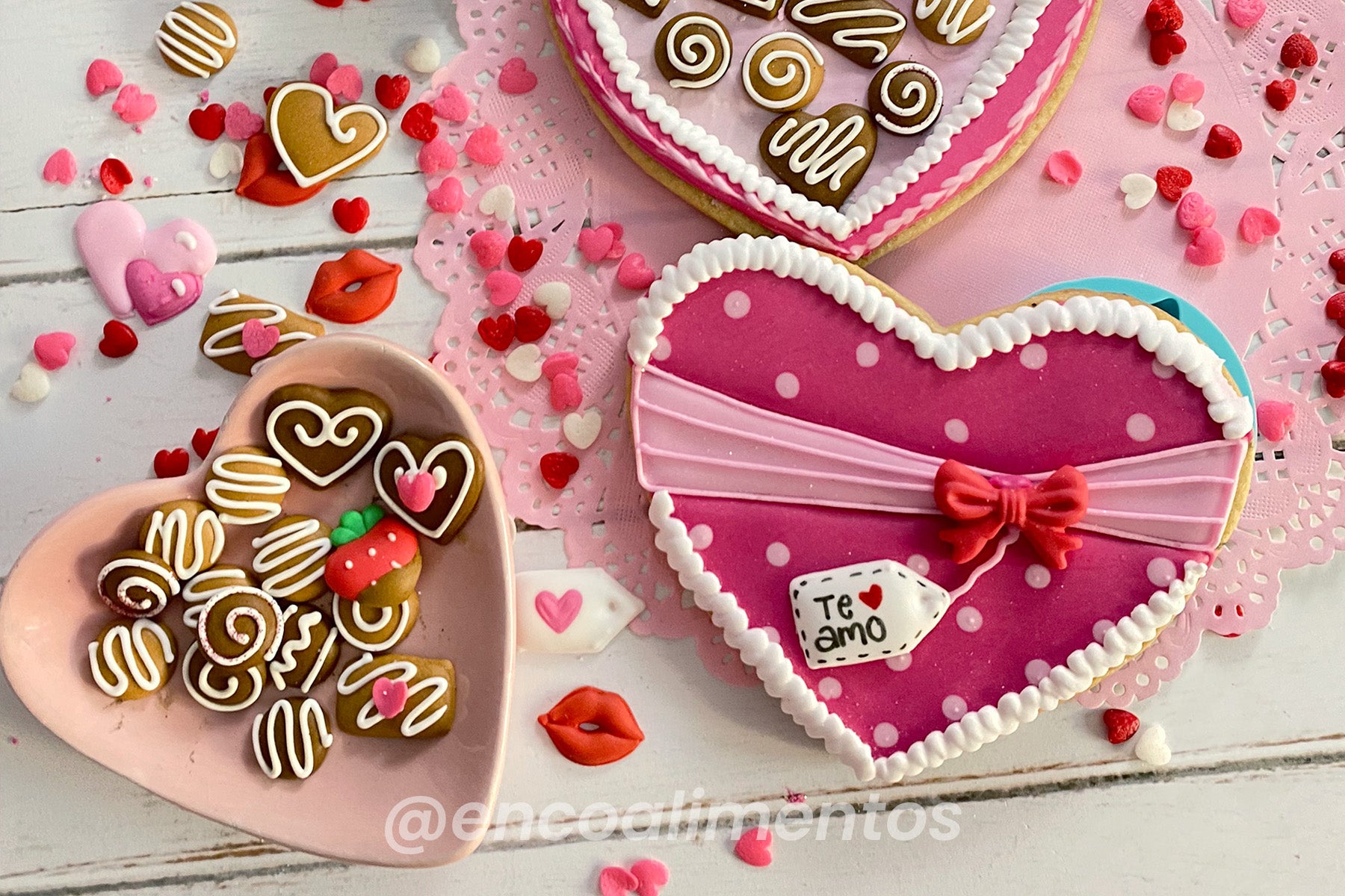 Galleta San Valentin royal icing Enco