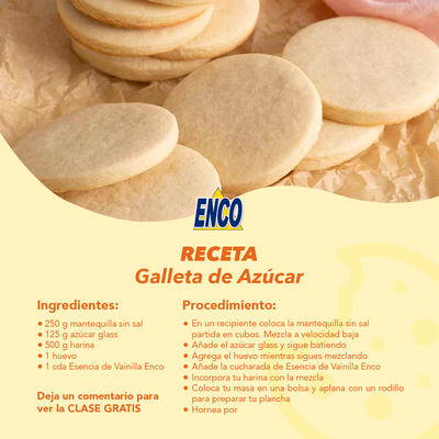 Receta Galleta de Azúcar – ENCO ALIMENTOS