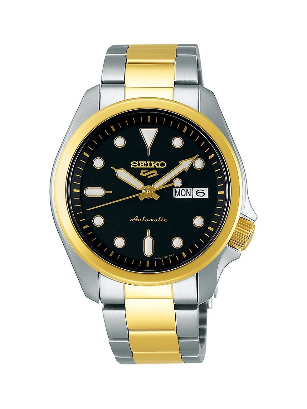 Seiko 5 Sports Gold-Plated Two-Tone Bracelet Watch SRPE60K1F - Dana Dow  Jewellers