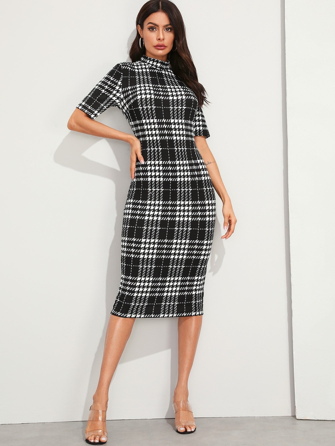 tartan bodycon