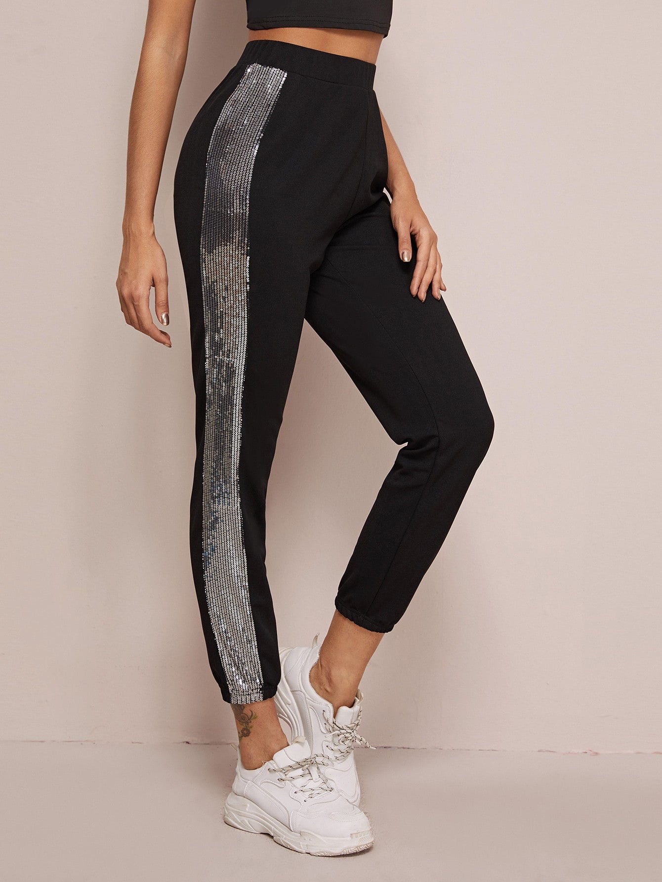 sequin sweatpants