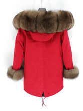 Load image into Gallery viewer, FUR PARKA Waterproof Long Parka Winter Jacket Women -Fox Fur - EK CHIC