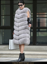 Load image into Gallery viewer, Natural Fox Fur Long Vest - EK CHIC 