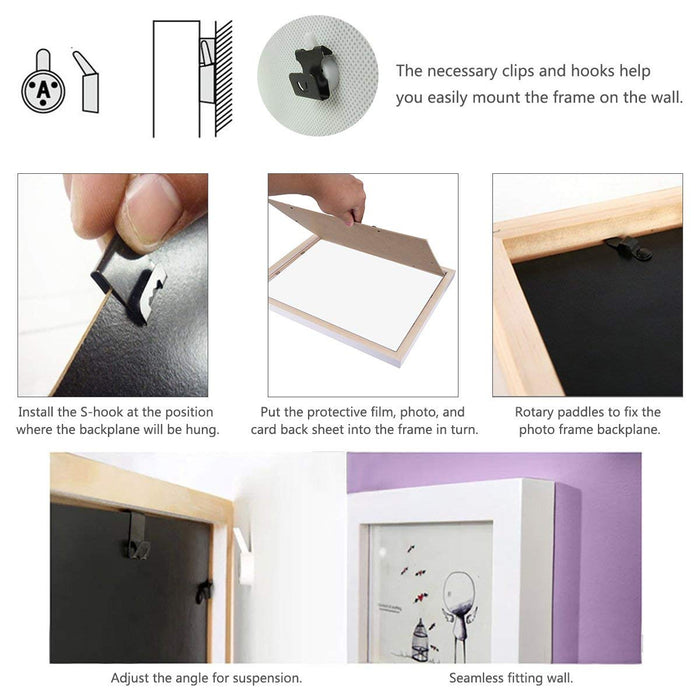 how to put the back of a picture frame on