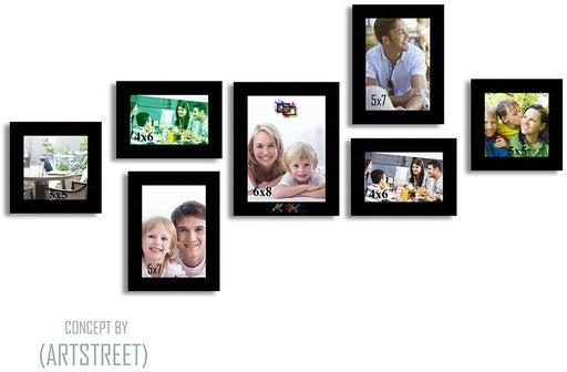 Pyramid Photo Frame Set of 7 ( Size 4x6, 5x7, 6x8 Inches )