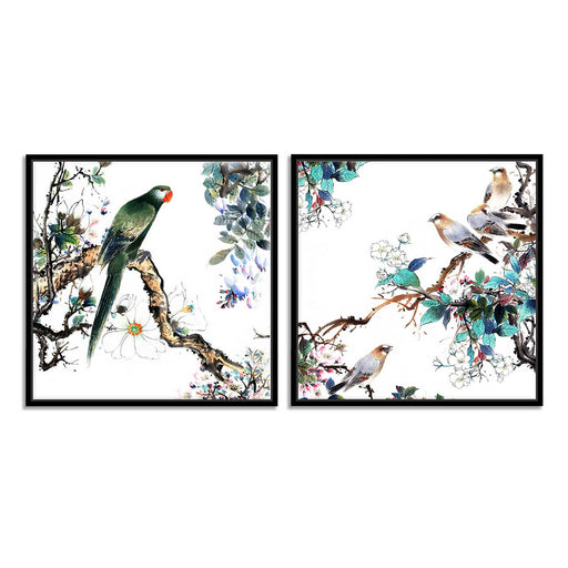 Set of 2 Peacock Theme Canvas Painting for Home Décor Framed Paintings —  ART STREET