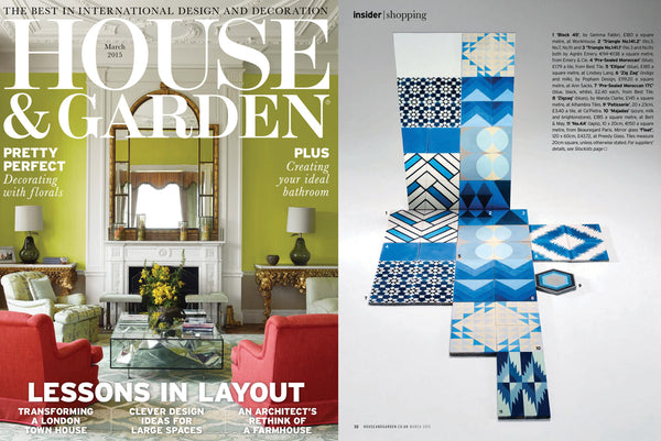 House & Garden feature on cement tiles