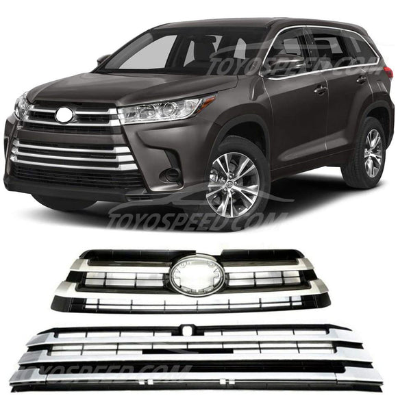 Evan Fischer Bumper Grille Compatible with 2017-2019 Toyota