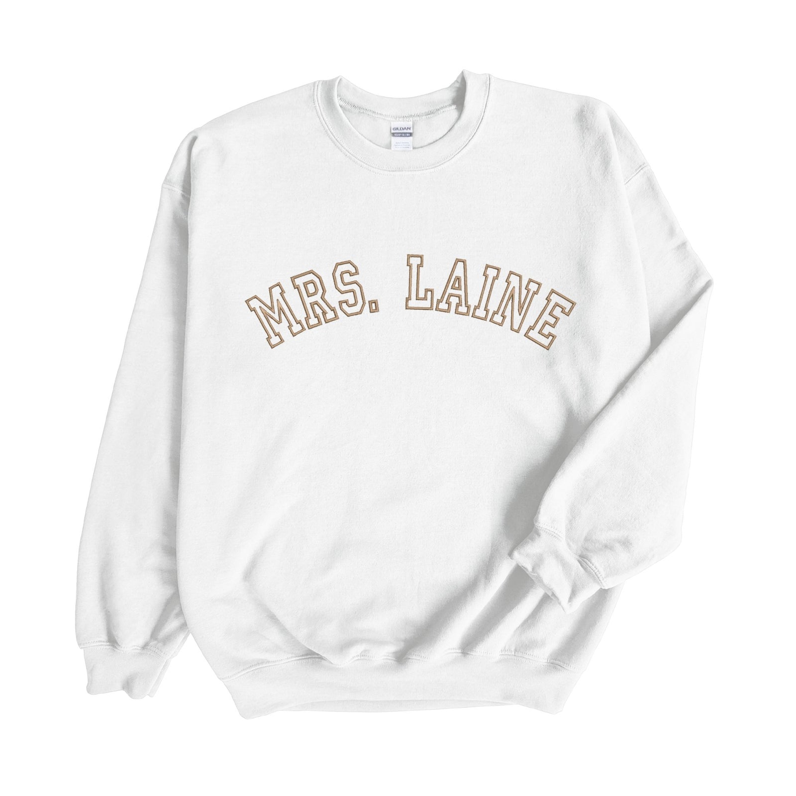 EMBROIDERED Comfort Colors Personalized Monogram Crewneck 