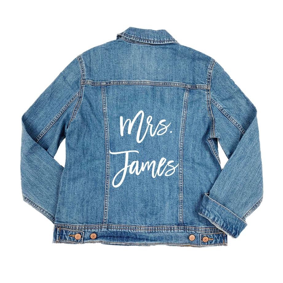 Custom Denim Jacket - Sprinkled With Pink