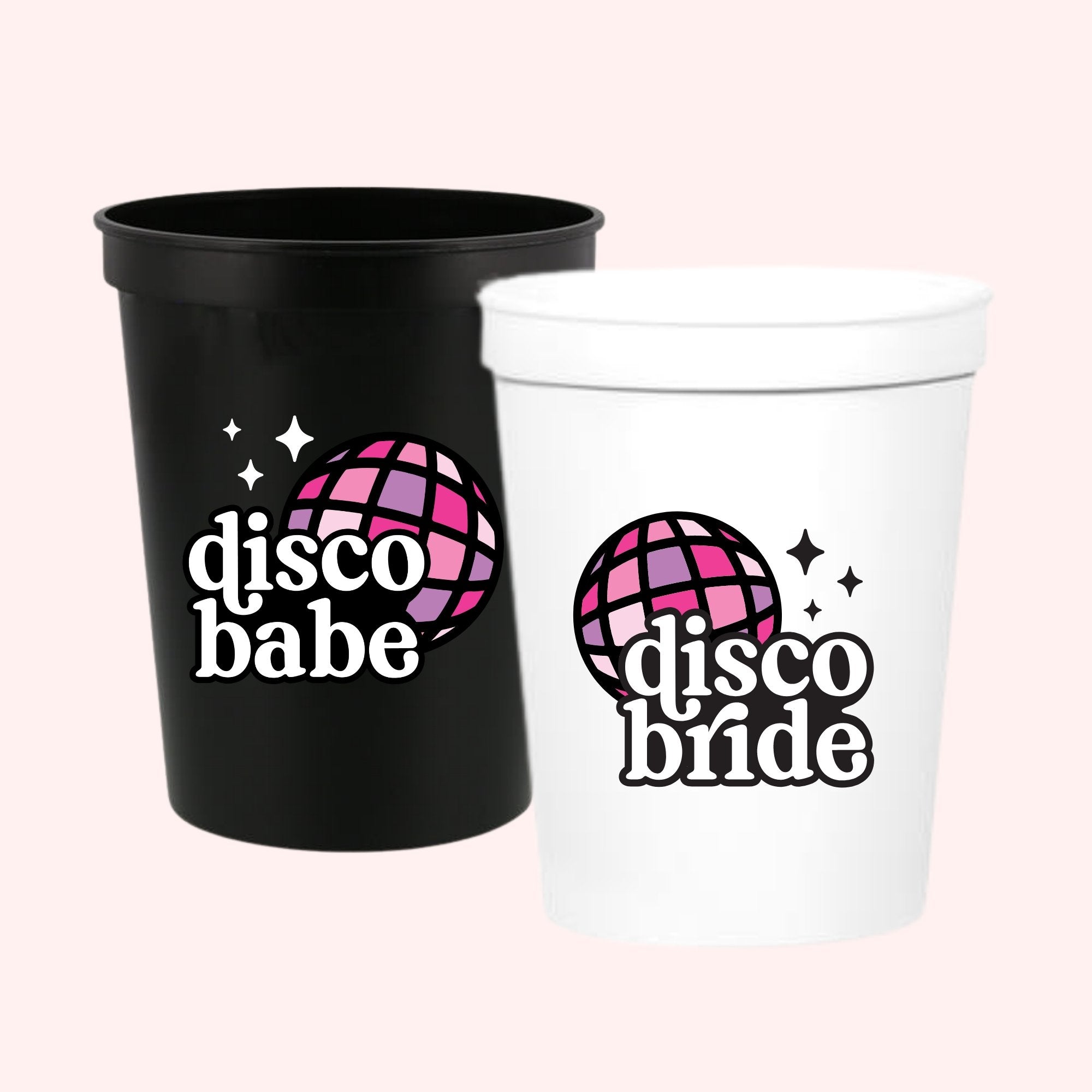 Custom Disco Ball Can Cooler (Set of 10) - Sprinkled With Pink