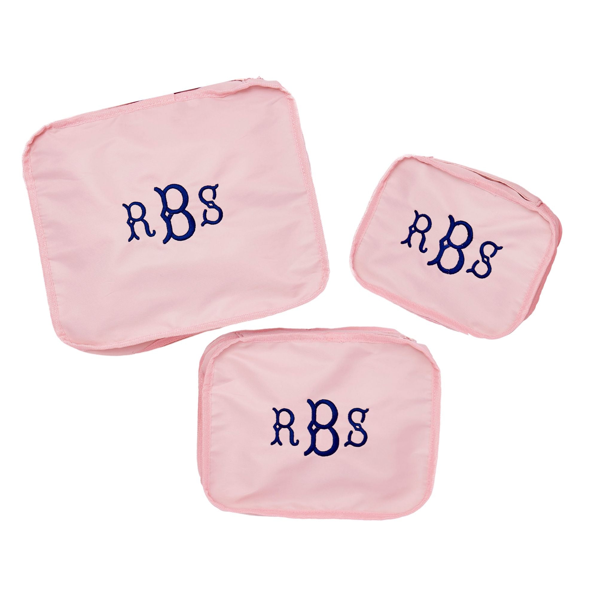 Image of Embroidered Nylon Packing Cubes (Set Of 3)