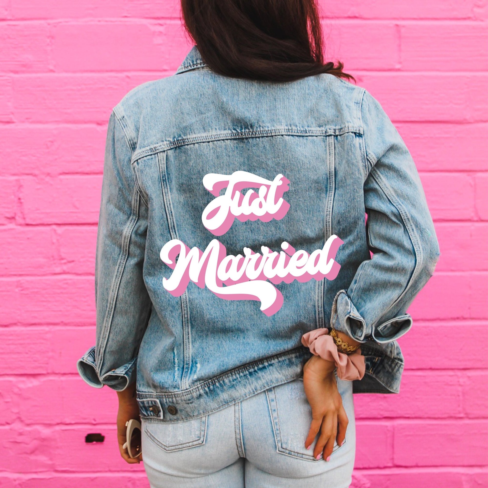 just married denim jacket