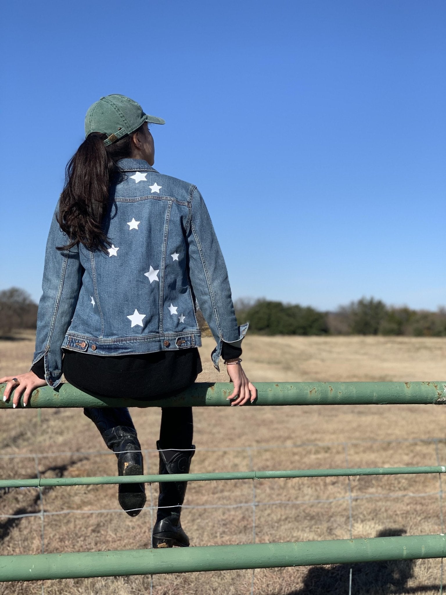 Sprinkled with Pink Circle Monogram Jean Jacket