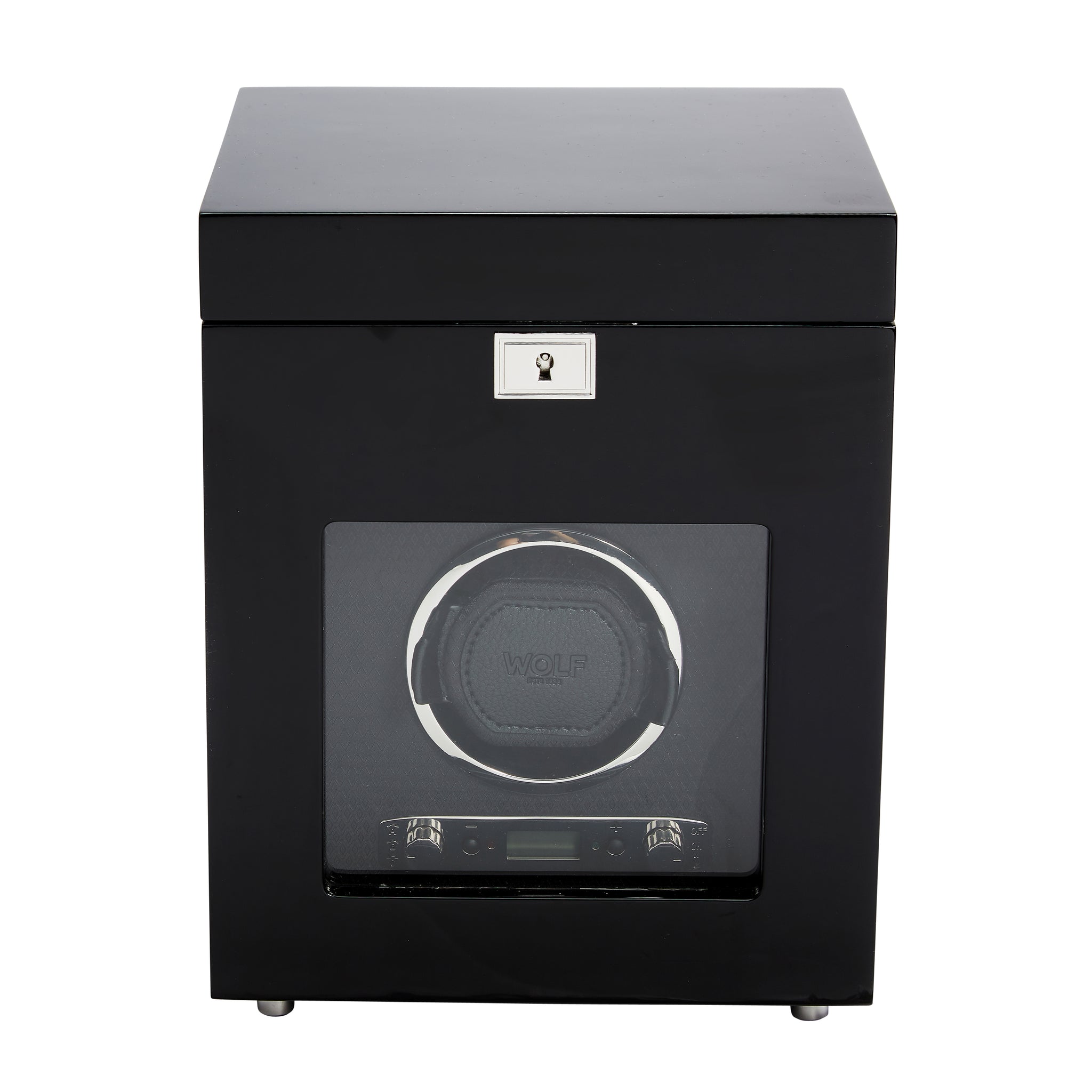 Wolf Palermo Single Watch Winder, Black