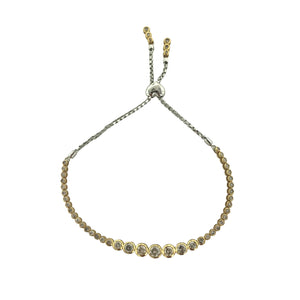 Sliding Ball Gold Beaded Bracelet