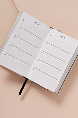 One Line a Day notebook open to show planning pages