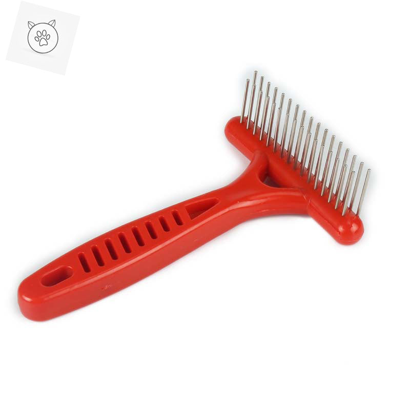 v rake dog brush