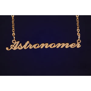 Astronomer Nameplate Necklace