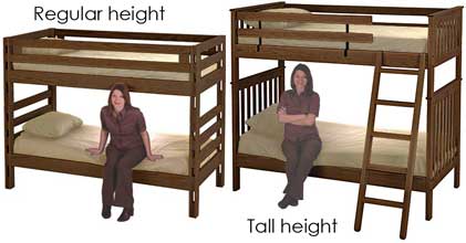 Bunk bed height