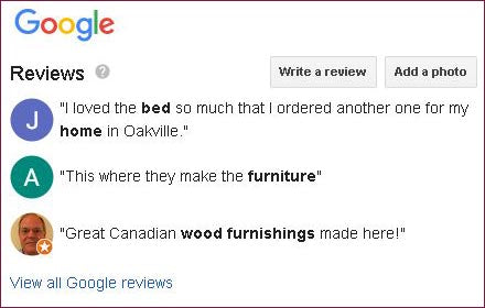 Google reviews