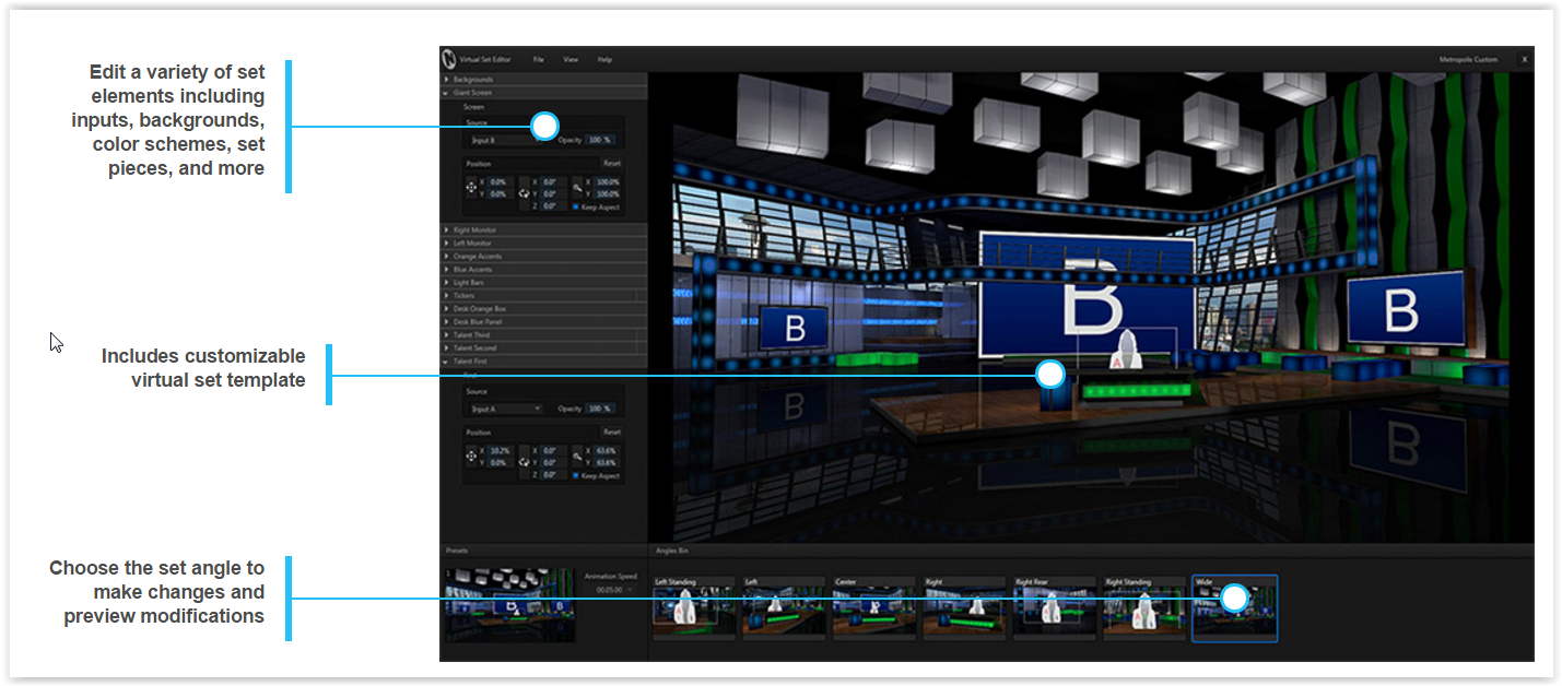 NewTek TriCaster Virtual Set Editor Tutorial - Videoguys