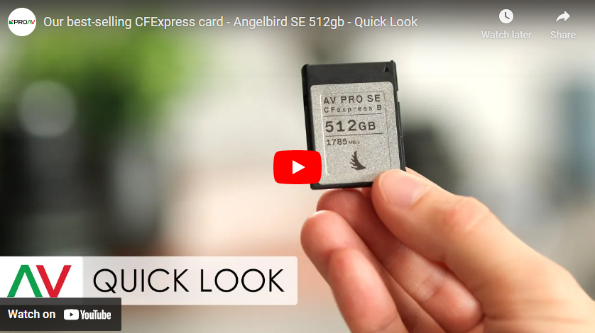 Angelbird SE 512GB CFExpress Card is the Best! - Videoguys