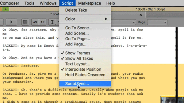 Avid ScriptSynic is Your Secret Weapon for Editing