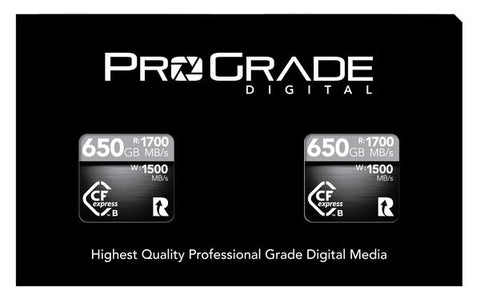 ProGrade Digital 650GB CFexpress 2.0 Memory Card, 2-Pack - Videoguys