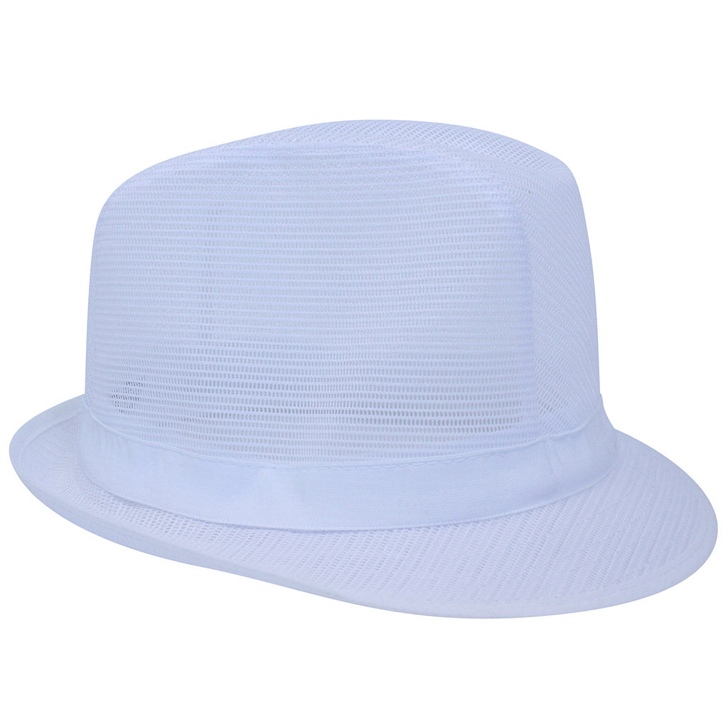 White Nylon Trilby Hat - Medium – Butchers-Sundries