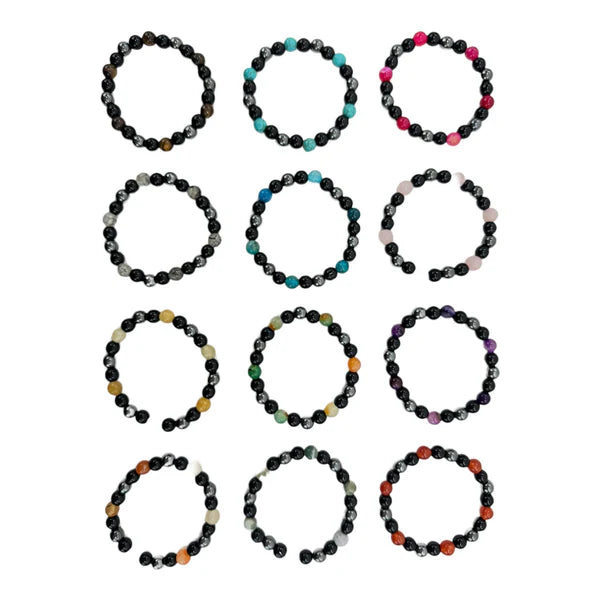 Natural Stone Bracelet BR4220-1 (12PC)