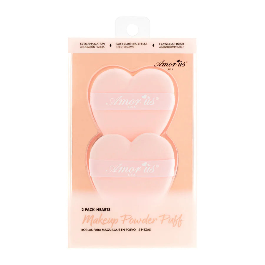2 Piece Powder Heart Puff MPP-2  (4PK)