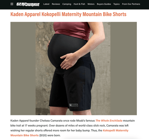 Kokopelli Maternity Bike Shorts - Kaden Apparel