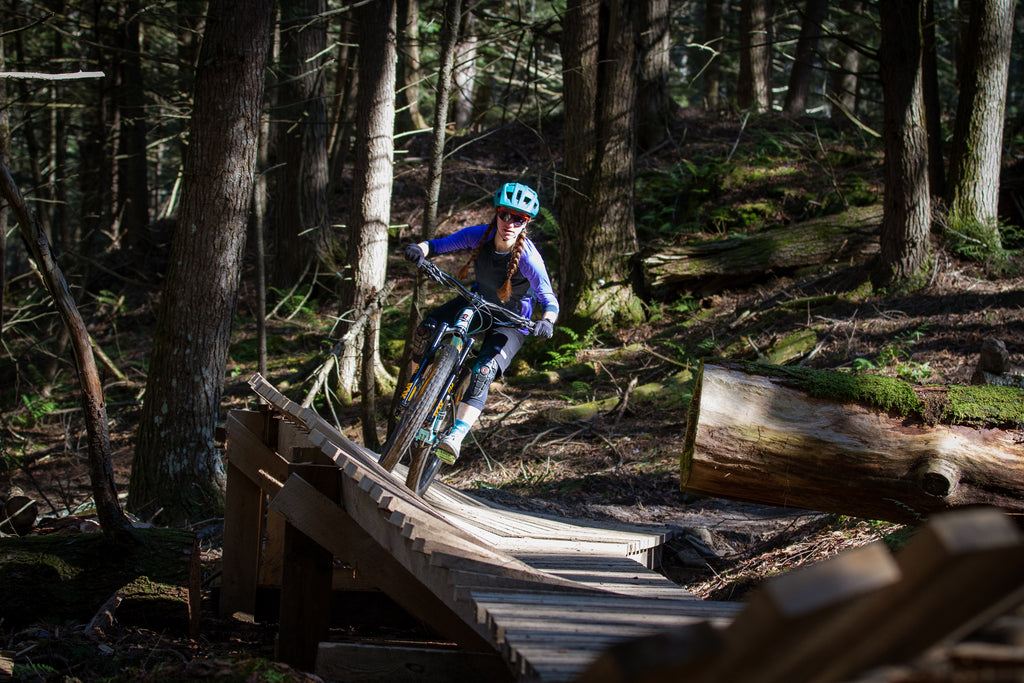 Mountain biker Kate Emmons - Photographed by Shelby Parenteau