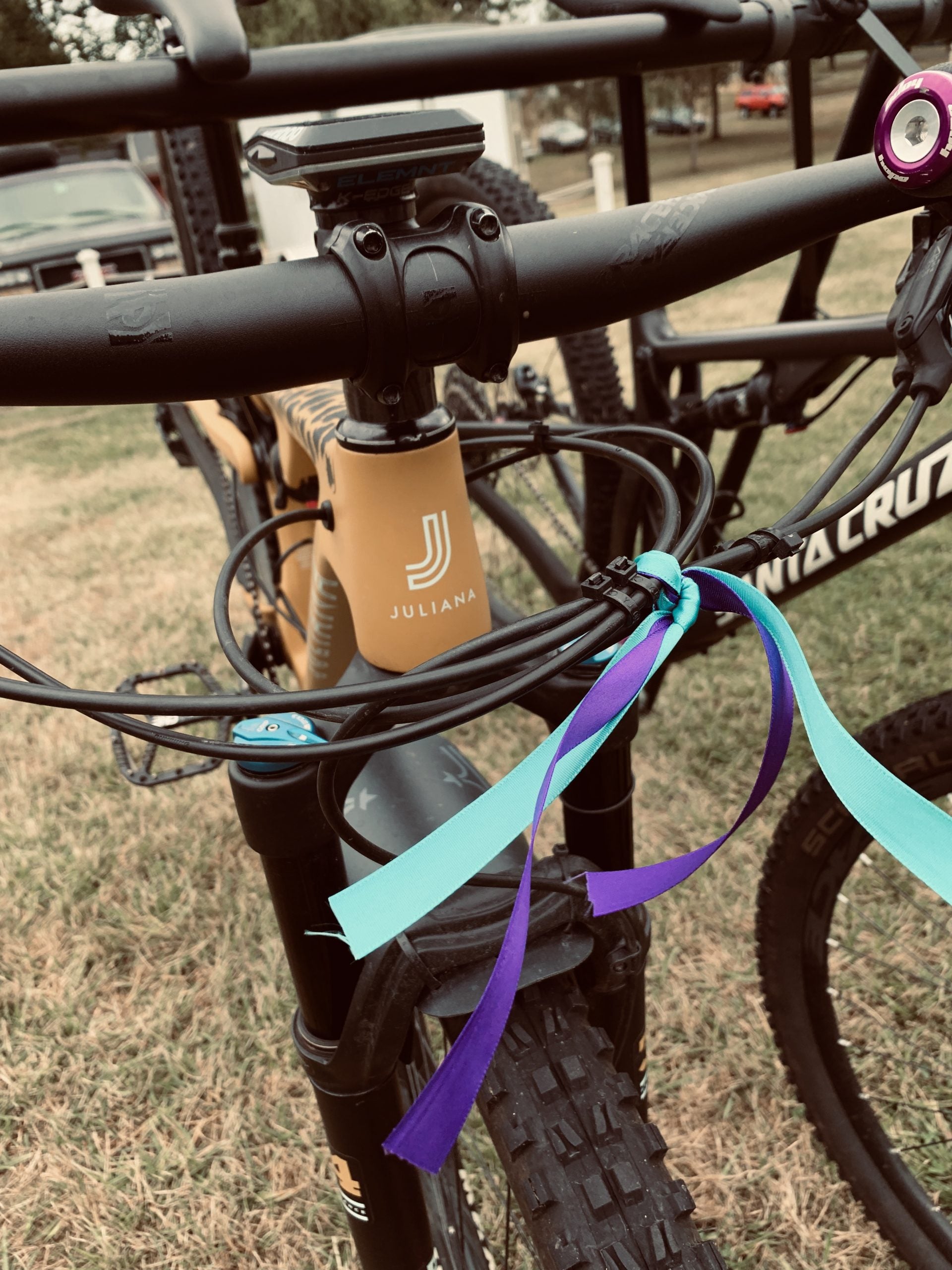 Riding For Something Greater Than Ourselves - Bike With Ribbons