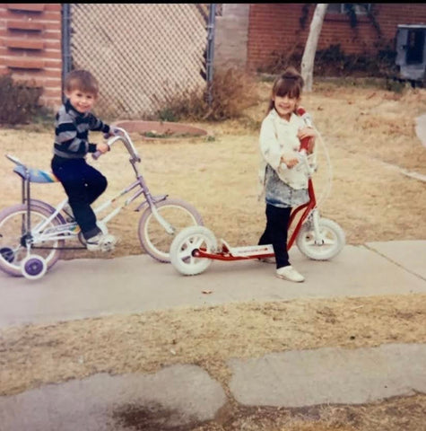 Sheena Morrill childhood biking