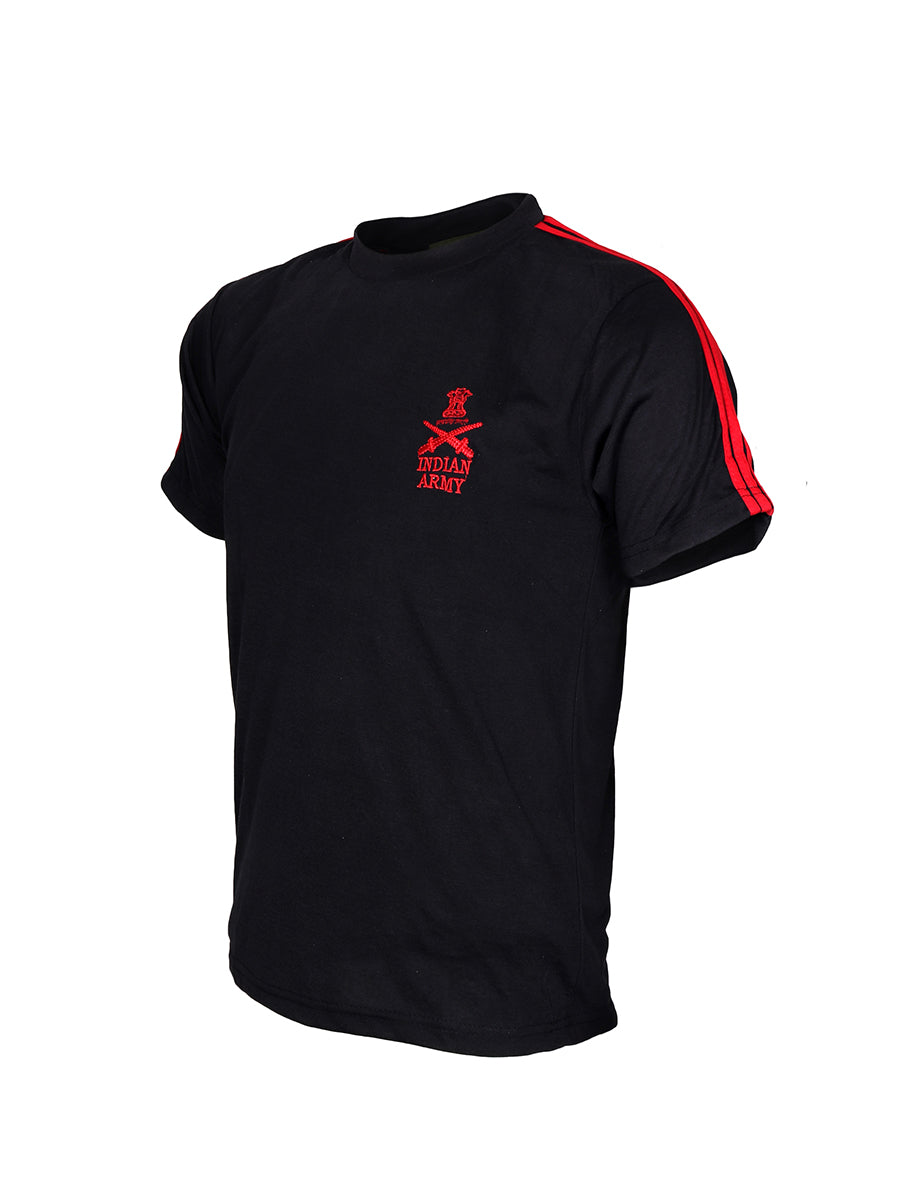 indian army t shirt black