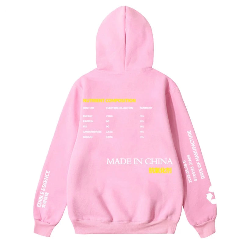 lemon tea chinese hoodie