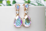 ab crystal chandelier earrings