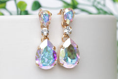 AB crystal earrings