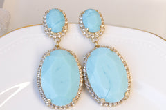 turquoise bridal earrings