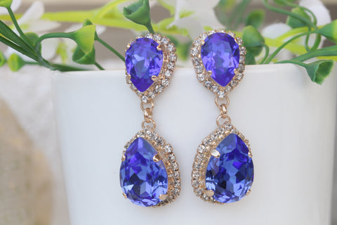 royal blue earrings for prom